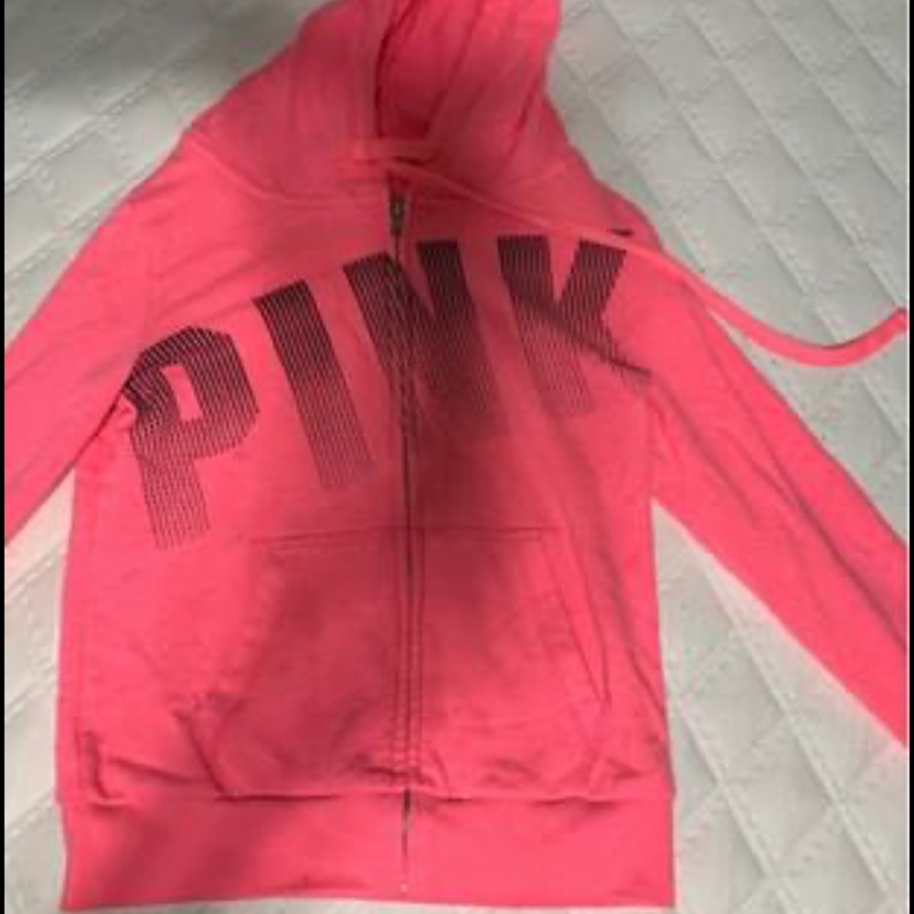 Pink zip up hoodie